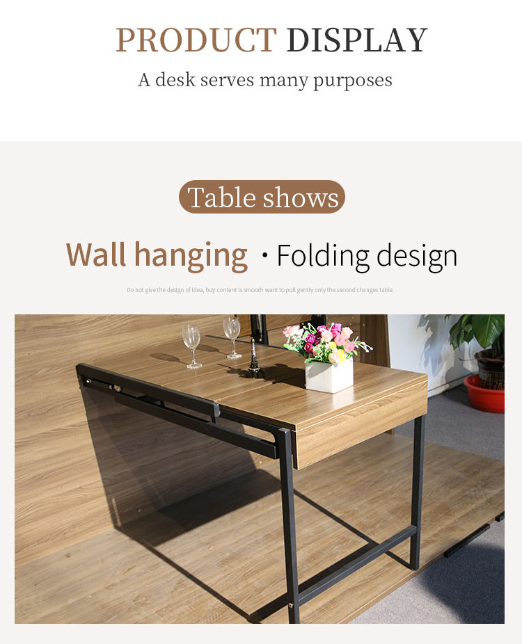 Modern Style Wall Mounted Saving Space Multifunction Wooden Tables 