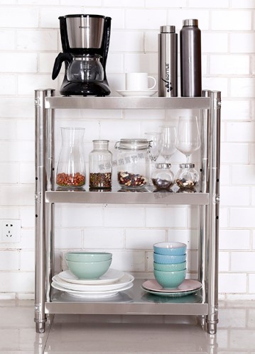 Heavy Duty Stainless Steel Kitchen Four Tiers Adjustable Shelves